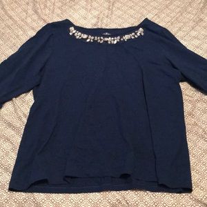 3/4 Sleeve Women’s Beaded Blouse